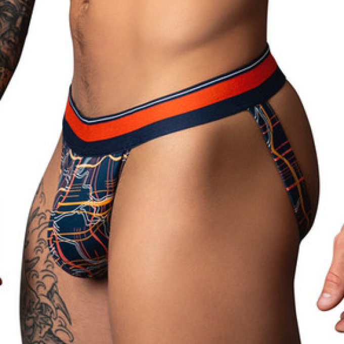 Jockstrap Soo Cumfy Bleu marine-Rouge