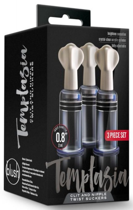 Kit 3 Suce Tétons Twist Up 10.3cm - Diamètre 19mm