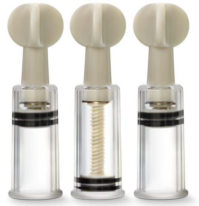 Kit 3 Suce Tétons Twist Up 10.3cm - Diamètre 19mm