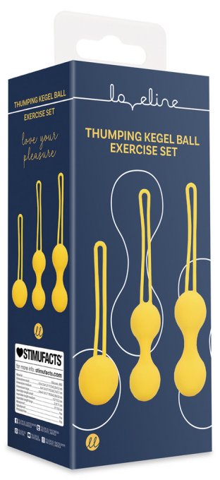 Kit d'entraînement Boules de Geisha Thump Balls Jaune