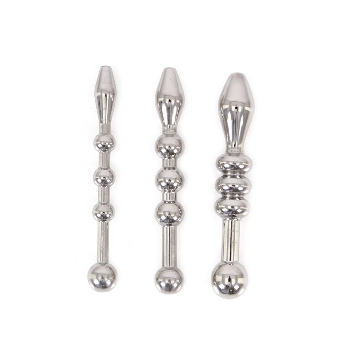 Kit de 3 plugs d'urètre Beads 5.5cm 6 à 10mm