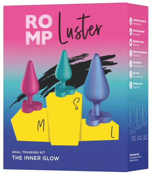 Kit de 3 Plugs en silicone Luster