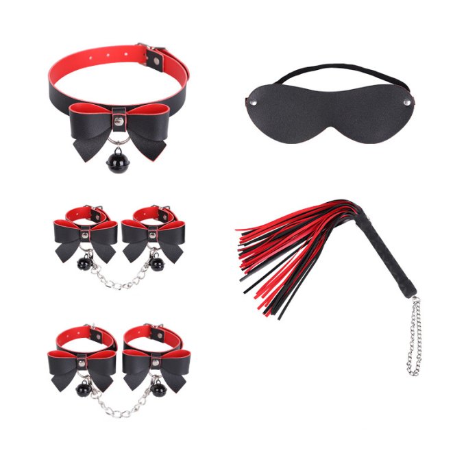 Kit Sexy Bow 5 Pièces Noir-Rouge