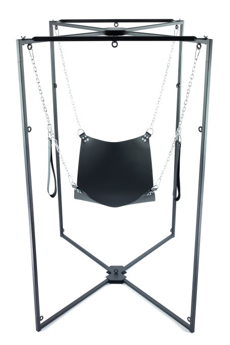 Kit Sling Cuir Carré Noir Armature Noire