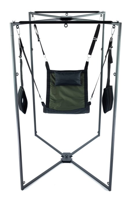 Kit Sling Tissu Carré Kaki-Noir Armature Noire