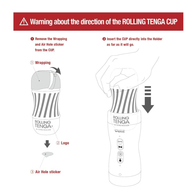 Kit Succion-Rotation Tenga Vacuum Gyro Roller
