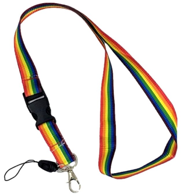 Cordon Rainbow avec Clip 50cm