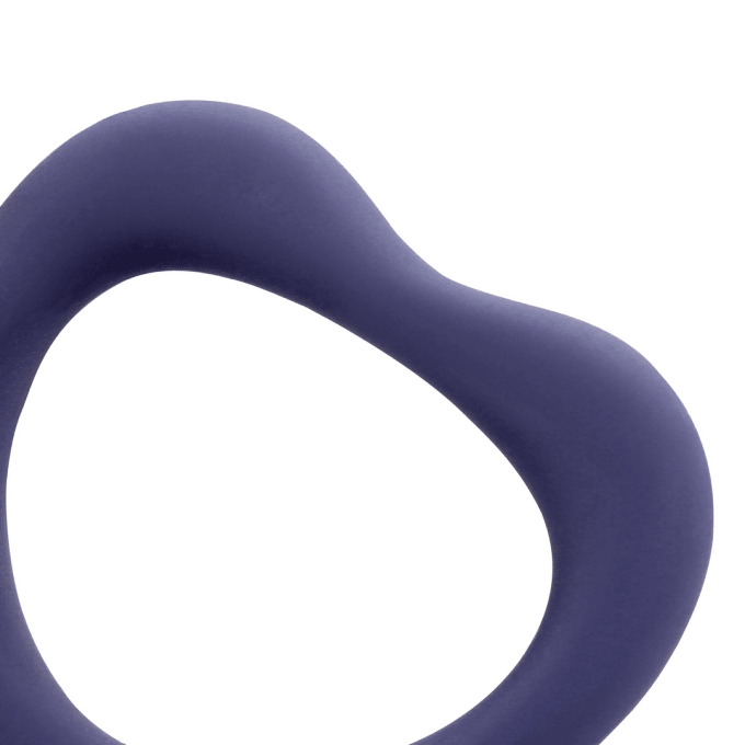 Lot de 2 Cockrings Coeur Silicone Purple Storm Diamètre 35mm