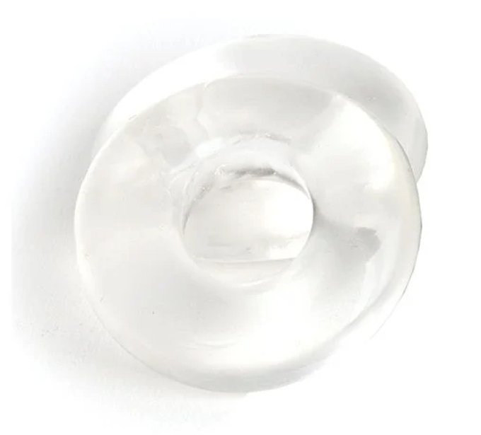 Lot de 2 Cockrings souples Stacker 20 mm Transparents