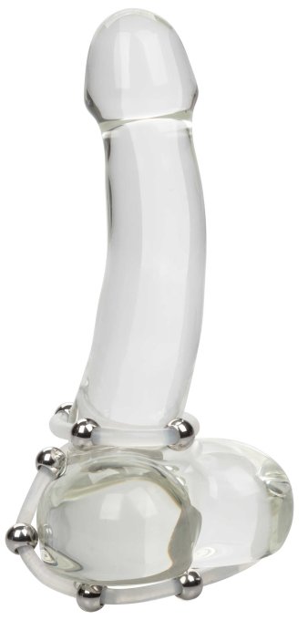 Lot de 2 Cockrings Transparents avec Billes