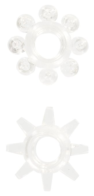 Lot de 2 Mini Cockrings Stretchy Rings Transparents
