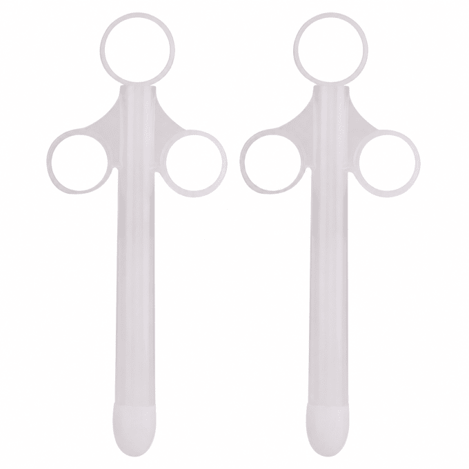 Lot de 2 Pipettes à lubrifiant Shoot perfect 10ml Blanc Insertion 10 x 1.5cm