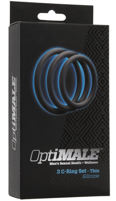 Lot de 3 Anneaux Silicone Fins Gris