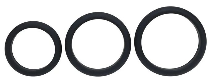 Lot de 3 Cockings Silicone Wide-O L-XXL 42-55mm