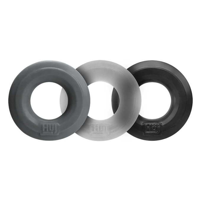 Lot de 3 cockrings Huj Dark