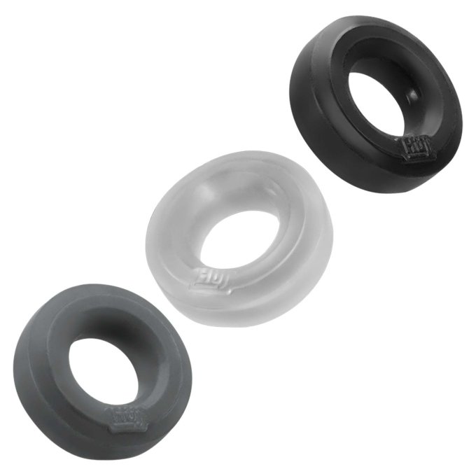 Lot de 3 cockrings Huj Dark