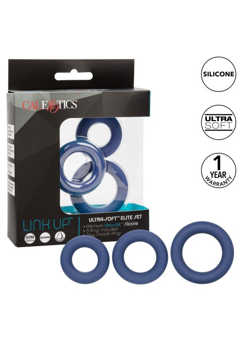 Lot de 3 Cockrings Link Up Bleus