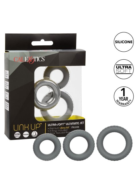 Lot de 3 Cockrings Link Up Gris