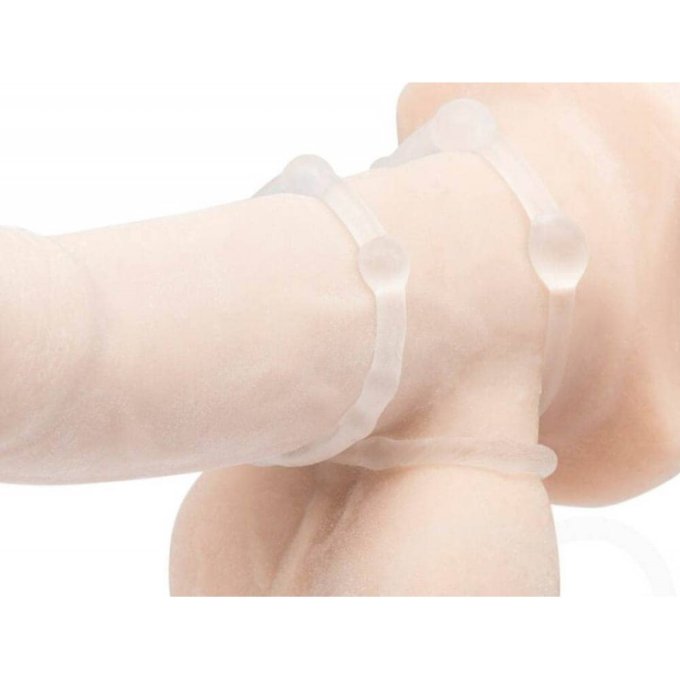 Lot de 3 cockrings Power Plus transparents