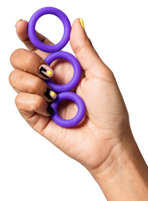 Lot de 3 Cockrings Remix Trio Violet
