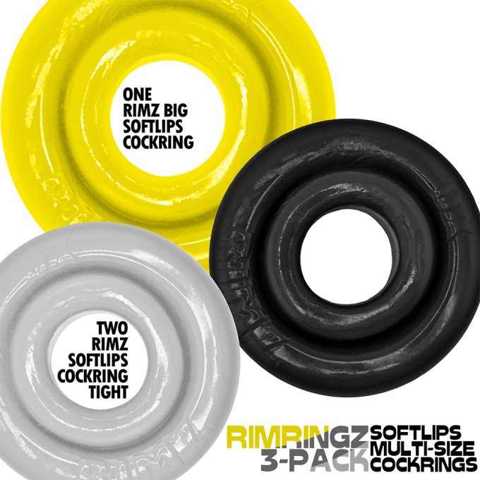 Lot de 3 Cockrings Rimringz Colorés