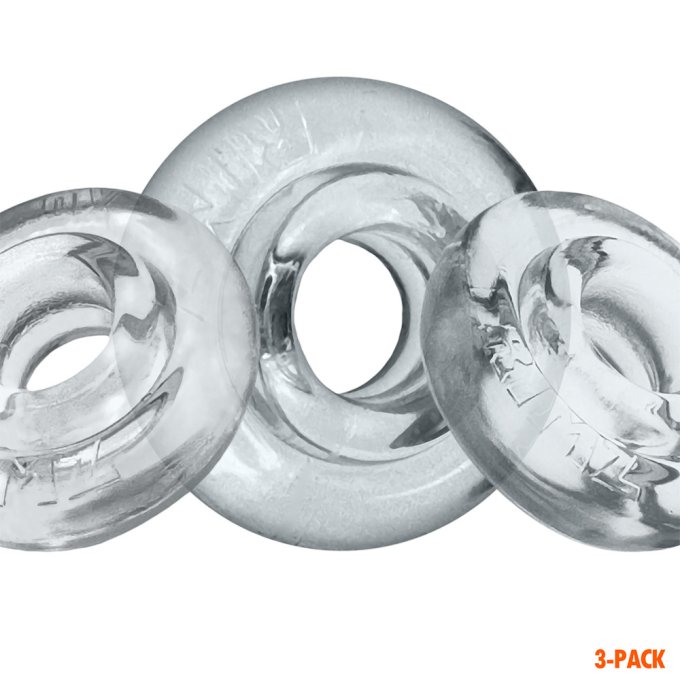 Lot de 3 Cockrings Rimringz Transparents