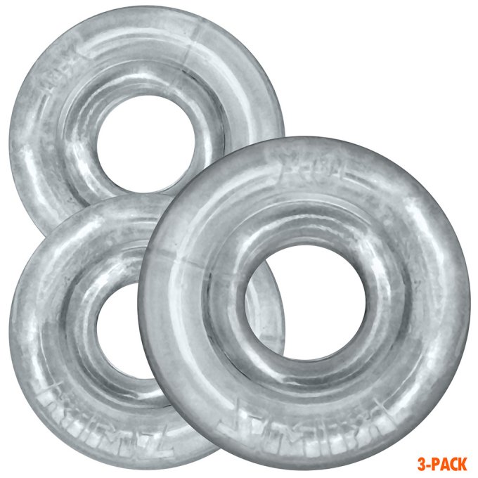 Lot de 3 Cockrings Rimringz Transparents