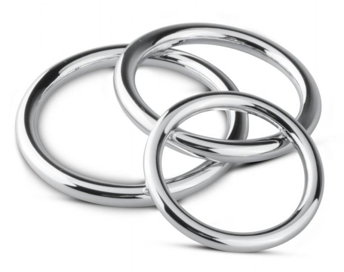 Lot de 3 cockrings Sinner Rings 40 à 50mm