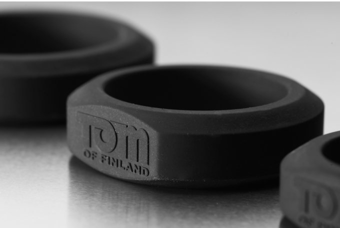 Lot de 3 Cockrings Tom Of Finland Noirs