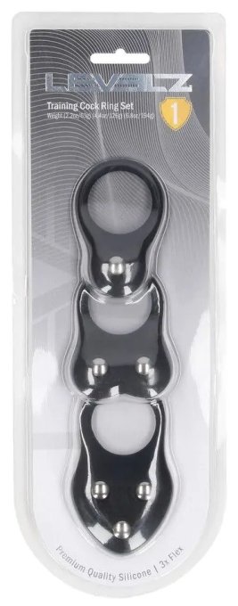 Lot de 3 Cockrings Training Ring 40-110gr