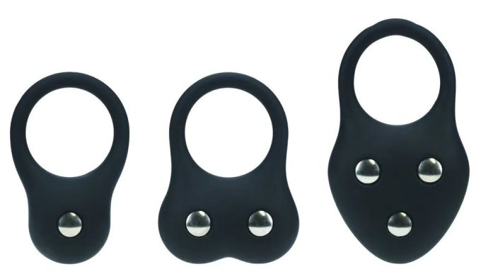 Lot de 3 Cockrings Training Ring 40-110gr