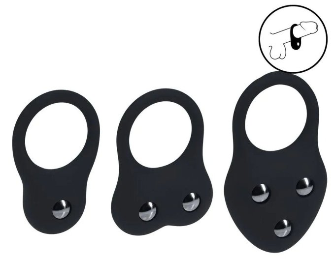 Lot de 3 Cockrings Training Ring 40-110gr