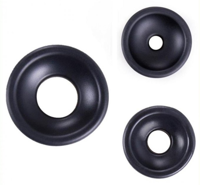 Lot de 3 manchons souples pour pompe de pénis 60mm