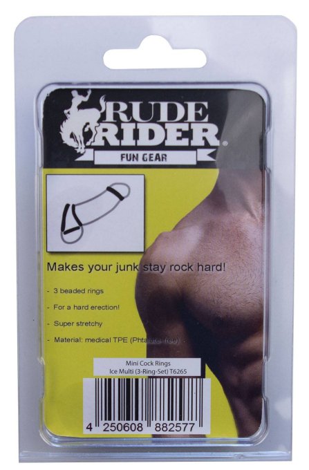 Lot de 3 mini cockrings Donut