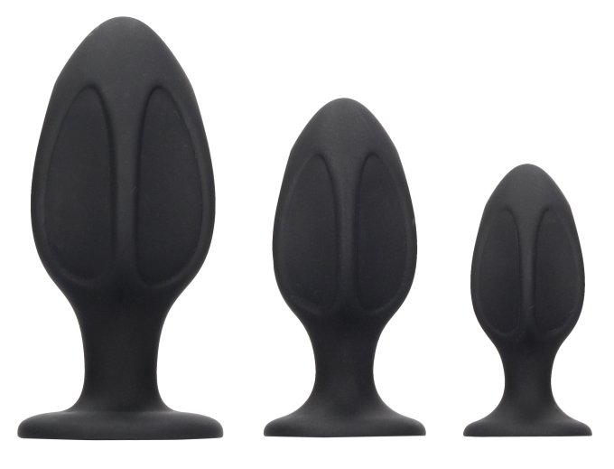 Lot de 3 plugs Silicone Diamond