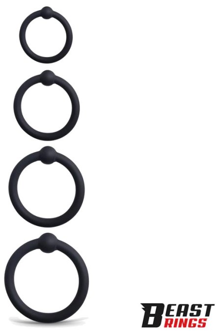 Lot de 4 Anneaux de gland Updick 25-34 mm Noirs