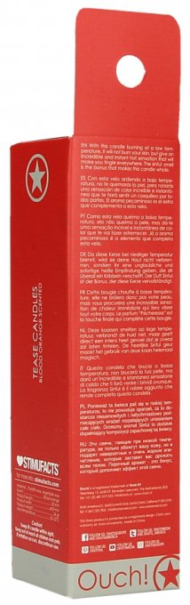 Lot de 4 bougies Tease Candle Orange sanguine 24g