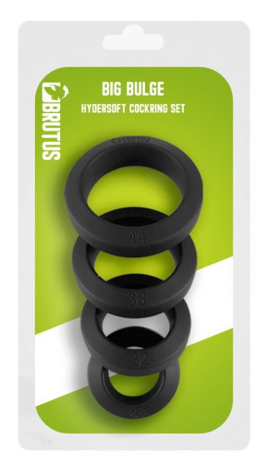 Lot de 4 Cockrings Big Bulge 26-44mm