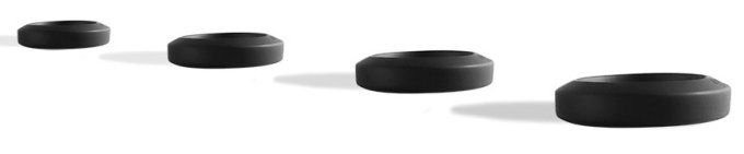 Lot de 4 Cockrings Big Bulge 26-44mm