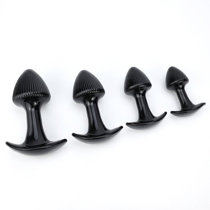Lot de 4 Plugs Mushrass Noirs