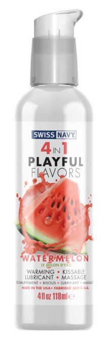 Lubrifiant Aromatisé 4-en-1 Playful Flavors Pastèque 118ml