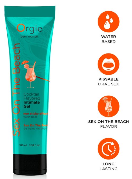 Lubrifiant Aromatisé Cocktail Sex On The Beach 100ml