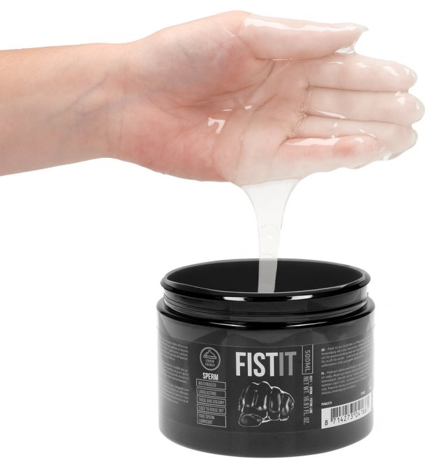 Lubrifiant Aspect Sperme Fist It 500 ml - Pot noir