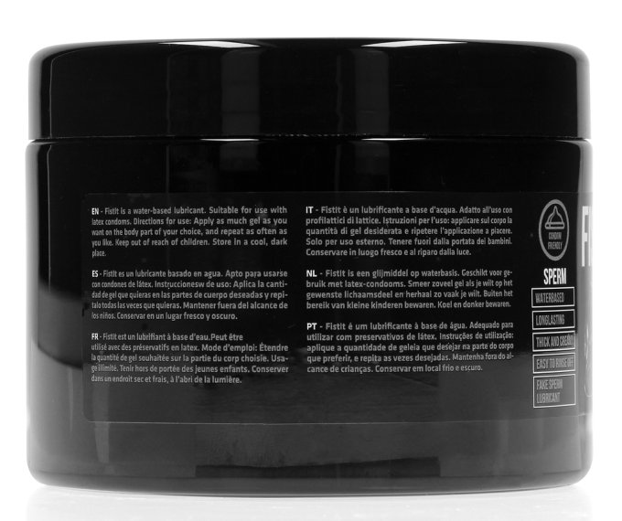 Lubrifiant Aspect Sperme Fist It 500 ml - Pot noir
