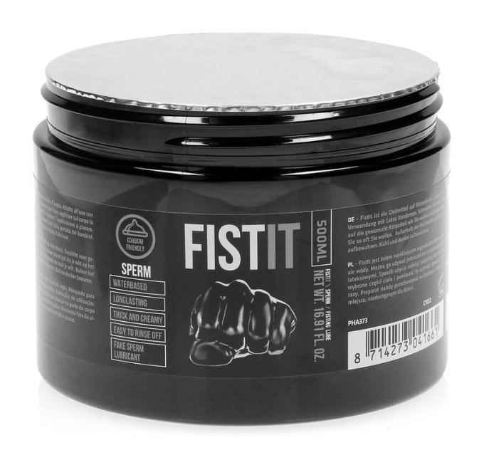 Lubrifiant Aspect Sperme Fist It 500 ml - Pot noir