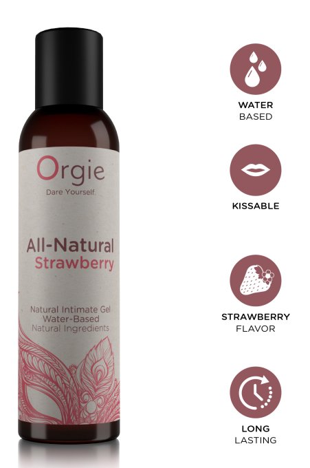 Lubrifiant eau All-natural strawberry 150ml