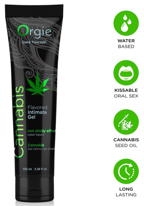 Lubrifiant Eau aromatisé Cannabis Orgie 100 ml