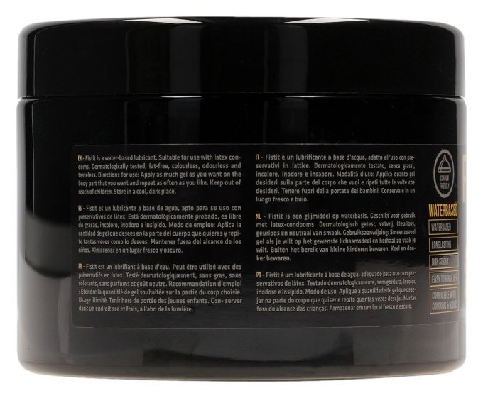 Lubrifiant Eau Fist It 500ml - Pot noir