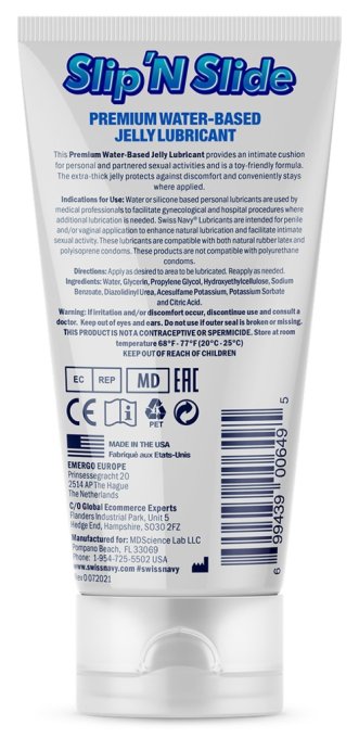 Lubrifiant Eau Slip'N Slide Swiss Navy 148ml