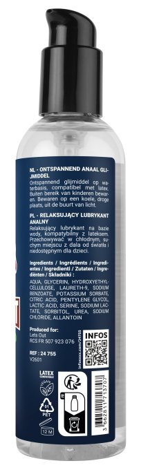 Lubrifiant Fuck & Fist Waterbased Relax 250ml